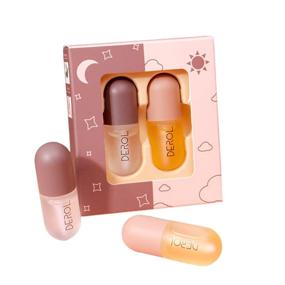 img 4 attached to 💋 Organic Lip Plumper, Lip Plumping Bundle and Lip Care Serum, Lip Enhancer for Plumper, Beautiful Lips, Hydrating & Reducing Fine Lines, Day & Night 5.5ML x2