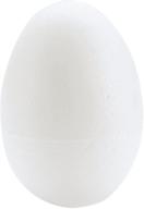 🥚 white smoothfoam egg crafts foam for modeling, 2.5-inch - pack of 6 logo