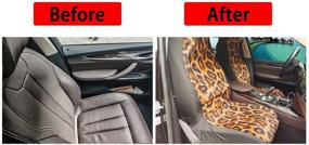 img 1 attached to 🌈 Enhance Your Car's Interior with Advocator Blue Tie Dye Print Front Seat Covers - Stylish & Protective Set of 2 Universal Fit for Vehicle Sedan SUV and Truck. Ideal Gift for Women!