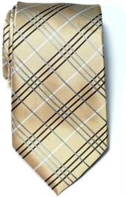 img 1 attached to Refine your style 👔 with Retreez Tartan Styles Microfiber Neckties