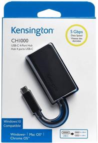 img 1 attached to Kensington CH1000 USB-C to 4-Port USB 3.0 Hub for USB Type-C Devices – Ultimate Connectivity Solution (K33995WW)