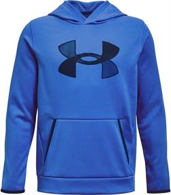 img 2 attached to 👕 Under Armour Fleece Hoodie Black - Stylish Boys' Fashion Hoodie and Sweatshirt