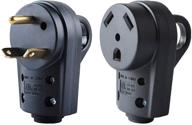 🔌 wadoy 30 amp rv plug set with upgraded handle receptacle adapter - male and female electrical plug 55245 logo