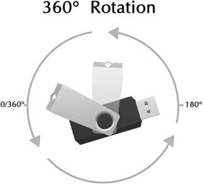 img 2 attached to 💾 JUANWE 32GB USB 3.0 флэш-накопитель с быстрой скоростью до 100 МБ/с, с поворотным дизайном, индикатором LED - идеальный накопитель для ПК/ноутбука/внешнего хранилища данных, флэшка, фото-флэш для фотографий/видео.