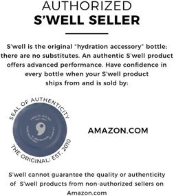 img 3 attached to 🚰 S'well Stainless Steel Roamer Bottle - 40 Fl Oz - Azurite - Vacuum-Insulated, BPA-Free Travel Water Bottle, Keeps Drinks Cold for 48 Hours and Hot for 16