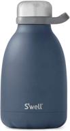 🚰 s'well stainless steel roamer bottle - 40 fl oz - azurite - vacuum-insulated, bpa-free travel water bottle, keeps drinks cold for 48 hours and hot for 16 логотип