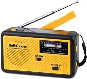 img 4 attached to 📻 Kaito Voyager ECO Emergency Radio with AM/FM NOAA Weather Alert, 5-Way Power Solar Crank Radio, LED Flashlight, and USB Mobile Phone Charger