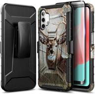 nznd case for samsung galaxy a32 5g with tempered glass screen protector (full coverage) logo