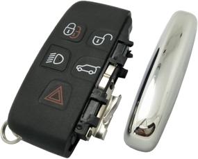 img 1 attached to 🔑 Range Rover Keyless Entry Remote Car Key Fob Case - Stylish Black Shell Cover Replacement
