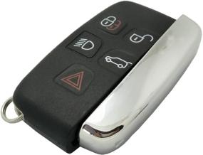 img 2 attached to 🔑 Range Rover Keyless Entry Remote Car Key Fob Case - Stylish Black Shell Cover Replacement