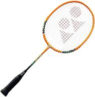 🏸 yonex muscle power 2 junior badminton racquet: vibrant yellow for aspiring players logo