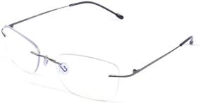 img 3 attached to 👓 Enhance Your Vision with WANWAN Rimless Frame Progressive Multifocus Reading Glasses for Women Readers