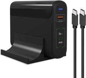 img 4 attached to 🔌 High-Power USB C Charger: HUNDA 150W 4-Port USB C Desktop Charger with 3 USB-C Power Delivery PPS 4+ & 1 USB 3.0 Fast Charging Station - Compatible with iPad, iPhone, Galaxy, MacBook, Pixel (Includes 1 USB C Cable)