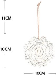 img 3 attached to Voiyio Unifinished Snowflakes Embellishments Decorations