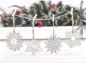 img 1 attached to Voiyio Unifinished Snowflakes Embellishments Decorations