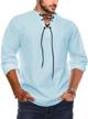cotton shirts sleeve v neck casual men's clothing for shirts logo