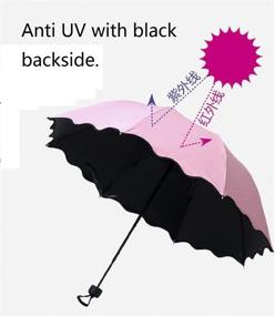 img 2 attached to 🌂 Wendin Parasol: The Ultimate Folding Ruffled Umbrella for Style and Convenience