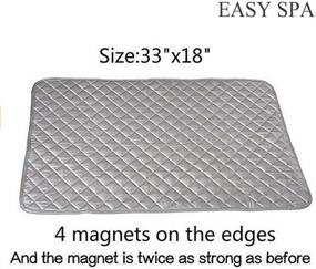 img 3 attached to Простой коврик для глажки EASY SPA для столешницы стиральной машины и сушилки - простынь для глажения на столешнице, 33 "× 18