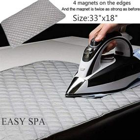 img 1 attached to EASY SPA Large Ironing Mat for Countertop Washer and Dryer - Ironing Blanket for Table Top, 33”×18”