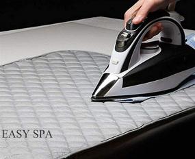 img 2 attached to EASY SPA Large Ironing Mat for Countertop Washer and Dryer - Ironing Blanket for Table Top, 33”×18”