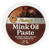 🛡️ fiebings mink oil paste: boosting smooth leather and vinyl's health and protection logo