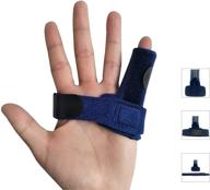 🖐️ relieve trigger finger symptoms with adjustable splint: stenosing tenosynovitis pain relief and finger support brace logo