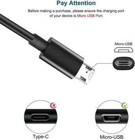 img 2 attached to Fast Charging Reversible 3 FT Micro USB Cable for Android - FLEAVER 2 Pack, Compatible with Samsung Galaxy S7 S6 J7 Edge & More (Black)
