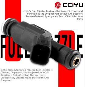 img 3 attached to 🔥 High-Performance Fuel Injectors: cciyu 4 Holes Set - Compatible with Jeep Cherokee, Grand Cherokee, Wrangler & Dodge Ram Vans 0280155784 (6 Pieces)