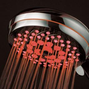 img 2 attached to 🚿 Experience Ultimate Luxury with HotelSpa Neon Ultra-Luxury LED Hand Shower: 7 Settings, Color-Changing Temperature Sensor & Chrome Face