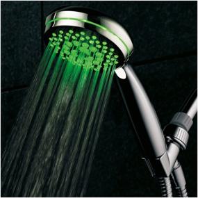 img 4 attached to 🚿 Experience Ultimate Luxury with HotelSpa Neon Ultra-Luxury LED Hand Shower: 7 Settings, Color-Changing Temperature Sensor & Chrome Face