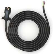 🔌 американский 7-контактный электрический разъем для прицепов - дополнительно длиной 12 футов, прочный, влагозащищенный, устойчивый к коррозии, с двойными штырьками, проводка для прицепа rv с 7 контактами и встроенным осветительным кабелем логотип