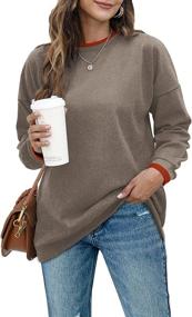 img 3 attached to Sweatshirts Women Sweaters Crewneck Winter Outdoor Recreation in Hiking & Outdoor Recreation Clothing