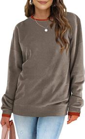img 2 attached to Sweatshirts Women Sweaters Crewneck Winter Outdoor Recreation in Hiking & Outdoor Recreation Clothing