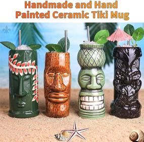 img 1 attached to 🍹 Tiki Mugs Cocktail Set Professional: Elevate Your Mixology Game!