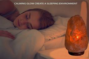 img 2 attached to 🌸 Himalayan Pink Crystal Rock Salt Lamp 4~7 lbs with Dimmer Control Switch: Quality Gift Packaging for a Soothing Atmosphere