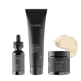 img 4 attached to 🌟 Buttah Skin Transforming Kit for Melanin Rich Skin: CocoShea Revitalizing Cream, Vitamin C Serum, Buttah Cleanser - Black Owned Skincare Collection