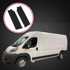 img 3 attached to 🚪 Red Hound Auto Door Entry Guard Scratch Shield: Compatible with Dodge Ram Promaster 1500 2500 3500 2014-2019, Custom Fit 2pc Door Sill Scuff Paint Protector