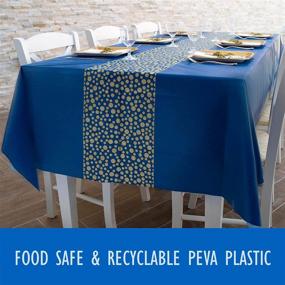 img 1 attached to Convenient and Chic: 🎓 ZULADISE Disposable Rectangle Graduation Tablecloth