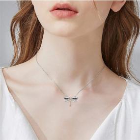 img 3 attached to 🐉 Sterling Silver Dragonfly Necklace: A Melodic Gift for Women and Girls by PROESS