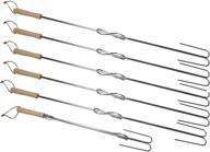 🍢 6-pack camp chef 33246213798 extending safety roasting fork set logo