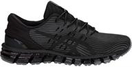 enhance your running experience with asics men's gel quantum in black логотип