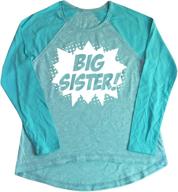 🦸 superhero big sister matching sibling raglan girls jersey long sleeve t-shirt - happy family clothing logo