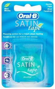 img 1 attached to Oral B Satin Mint Tape (25M) - Pack Of 2: Dental Floss for a Fresh Clean Smile