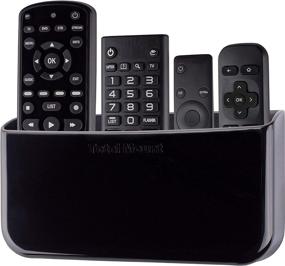 img 4 attached to 📱 TotalMount Hole-Free Remote Holder - No More Wall Damage (Black, 1 Unit) - Holds 3 or 4 Remotes