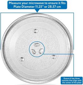 img 3 attached to 🍽️ 11.25-inch Microwave Glass Plate Replacement - Compatible with GE and Samsung Microwaves - Equivalent to G.E. WB49X10097