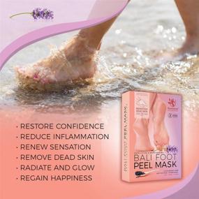 img 2 attached to 👣 Footeeze Foot Peel Mask - Dead Skin Remover for Feet. Foot Mask Peel for Dry Cracked Skin. Baby Feet Foot Peel 2 Pack - Foot Masks to Relax & Unwind