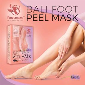 img 3 attached to 👣 Footeeze Foot Peel Mask - Dead Skin Remover for Feet. Foot Mask Peel for Dry Cracked Skin. Baby Feet Foot Peel 2 Pack - Foot Masks to Relax & Unwind