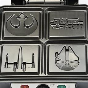 img 2 attached to 🖤 Black Star Wars Waffle Maker - 4 Slice