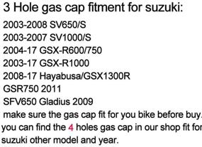 img 3 attached to Крышка топливного бака Suzuki GSXR1000 & B-KING CNC из алюминиевого бруска с резьбой, с ключом, 2003-2018