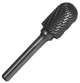 img 4 attached to 🔧 Durable Drill America SC-4 Carbide Burr/Rotary File Cylindrical Radius-End Double Cut for Die Grinder - High Performance Tool with 7/16" Dia. x 1" Cut Length, 1/4" Shank, and 2-3/4" Overall Length